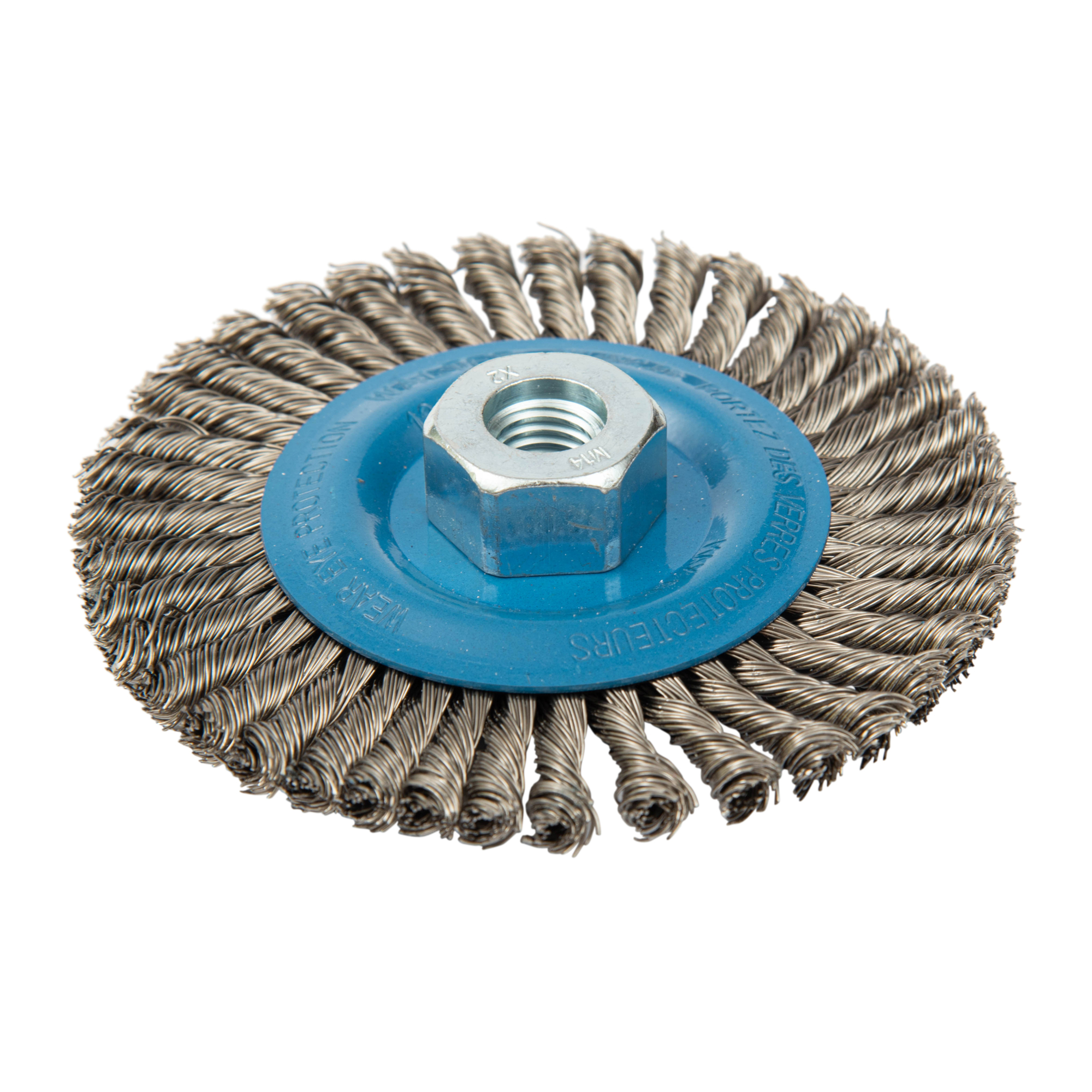 Walter Power Brush — 4 1/2in. x 3/16in., Stainless Steel, Model# 13K462